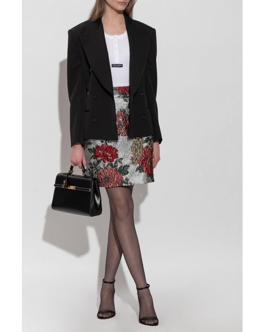 Dolce & Gabbana Black Wool Blazer With Closed Lapels
