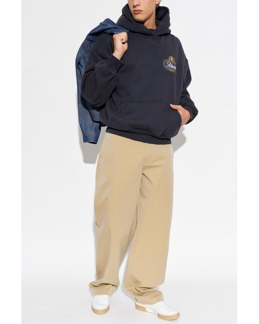 Rhude Blue Hoodie for men