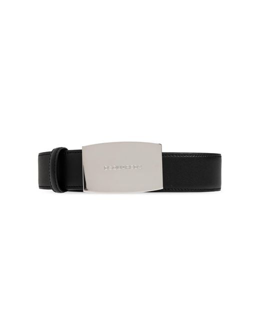 DSquared² Black Leather Belt for men