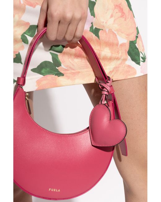 Furla Pink 'Allegra' Bag Keyring