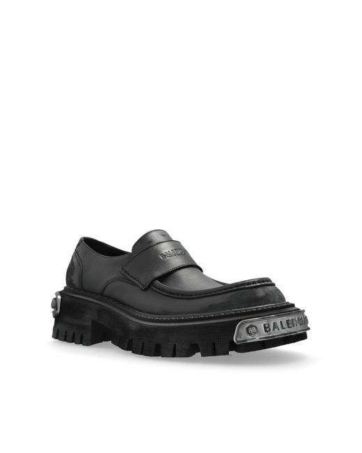 Balenciaga Black "Tractor" Loafers