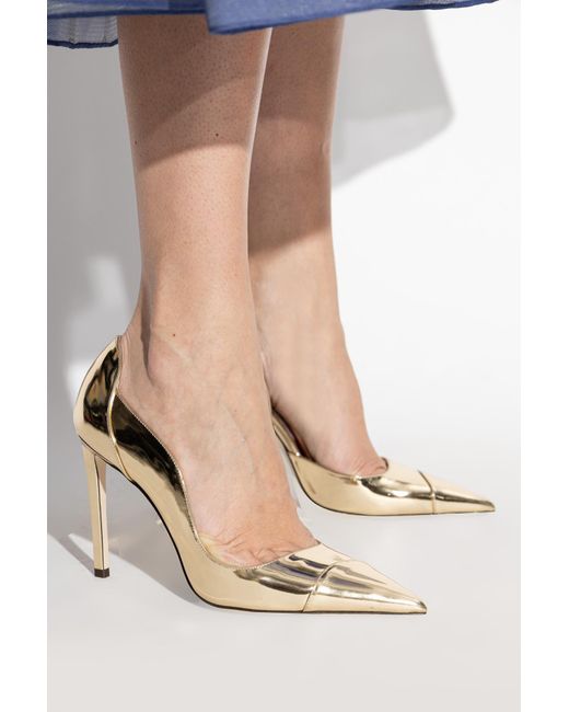 Jimmy Choo Metallic Heeled Shoes 'Brigitte'