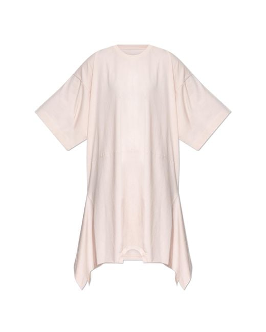 MM6 by Maison Margiela Pink Asymmetrical Cut Dress