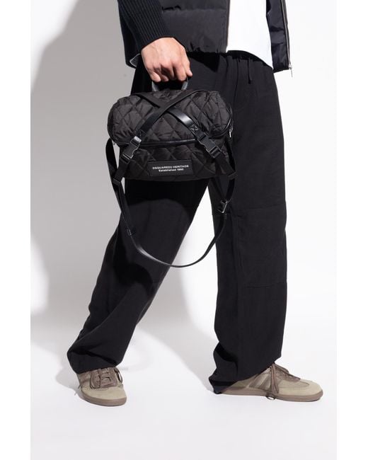 DSquared² Black Bag With Logo for men