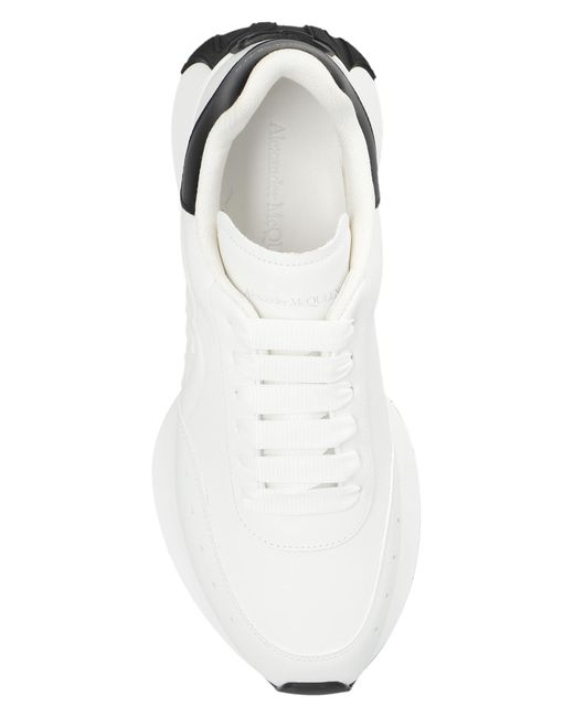 Alexander McQueen White Platform Sneakers,