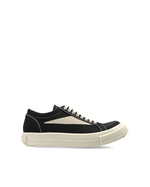 Rick Owens Black Sports Shoes With Logo