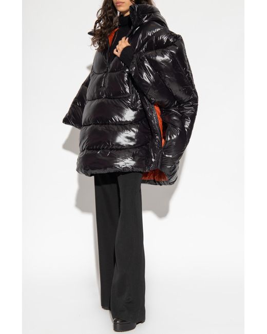 Save The Duck Black 'holly' Oversize Quilted Jacket