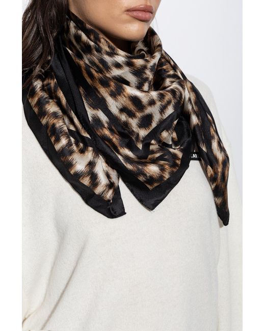 Marc Jacobs Black Silk Scarf