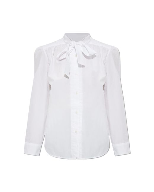 R13 White Shirt With Decorative Tie