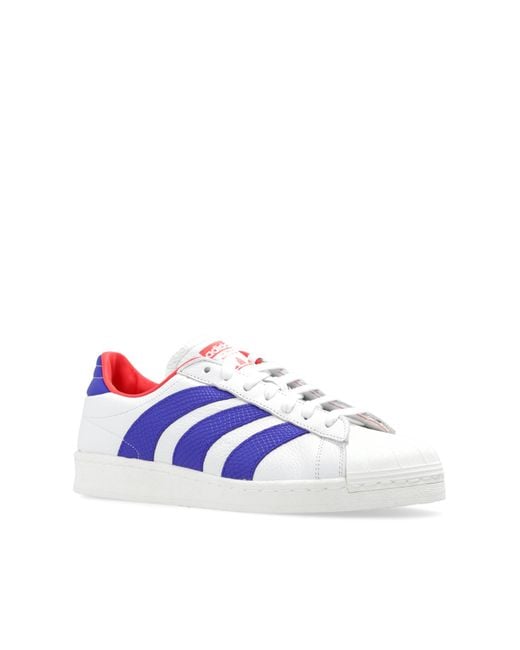 Adidas Originals White 'Superstar 82 W' Sports Shoes
