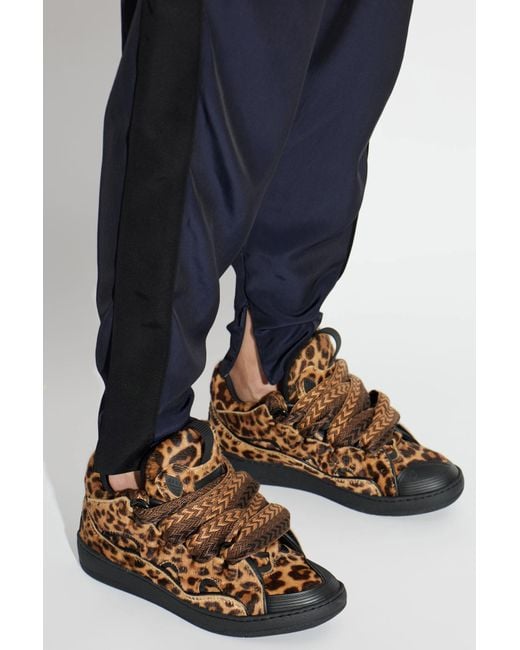 Lanvin Brown 'Curb' Sports Shoes