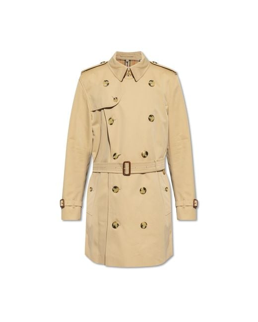 Burberry Natural 'kensington Mid' Trench Coat, for men