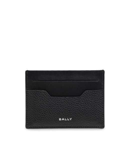 Bally Black Leather Card Holder for men