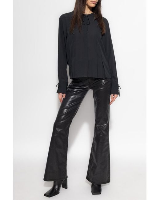 Rag & Bone Black Jeans With Flared Legs