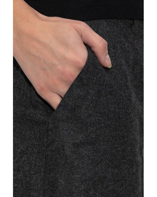 Totême  Black Pleated Trousers