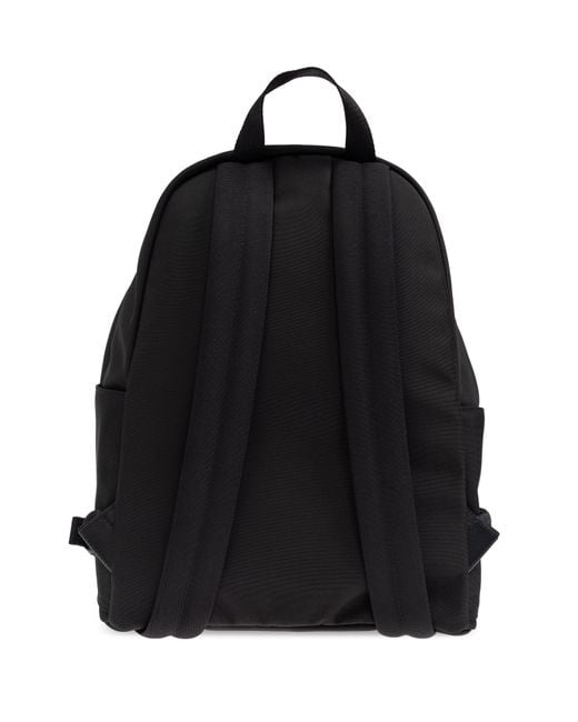 Moncler Black Backpack With Logo for men