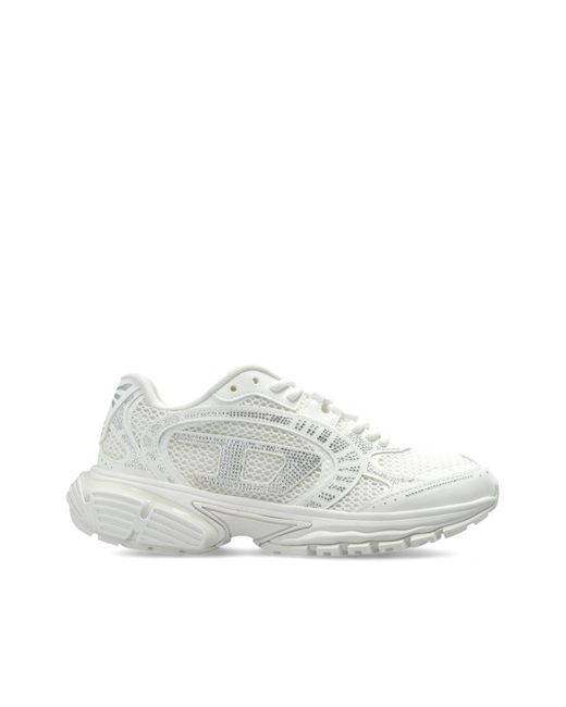 DIESEL White 'S-Pro-V-Dense Low' Sports Shoes