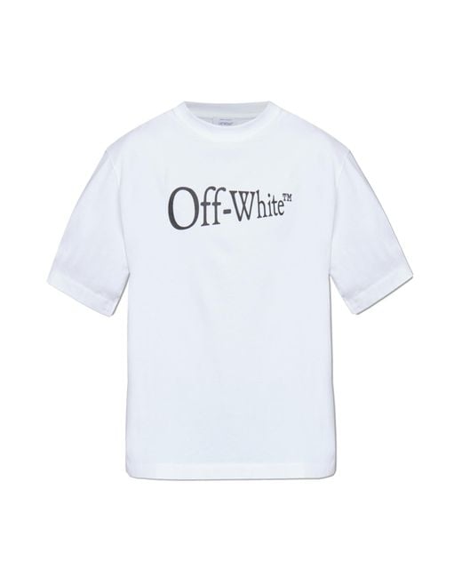 Off-White c/o Virgil Abloh T-Shirt With Logo in Blue for Men | Lyst
