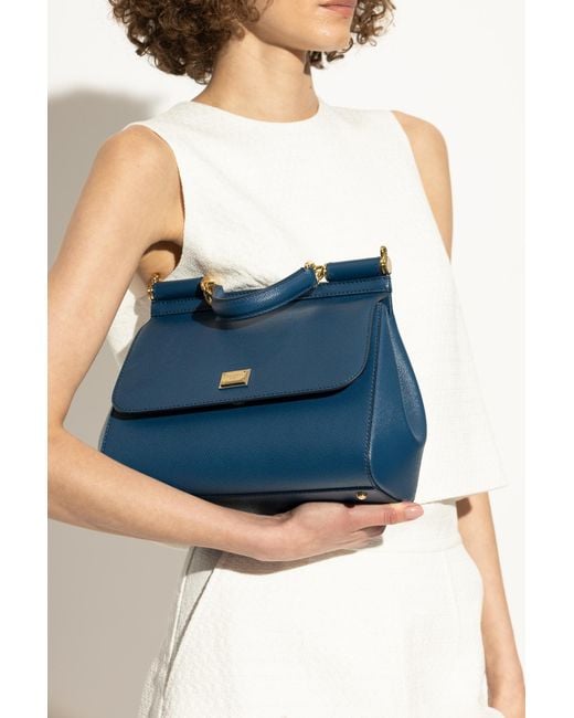 Dolce & Gabbana Blue Handbag "Sicily Large"