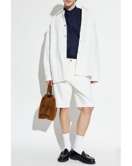 Balmain Blue Shirt With Logo for men
