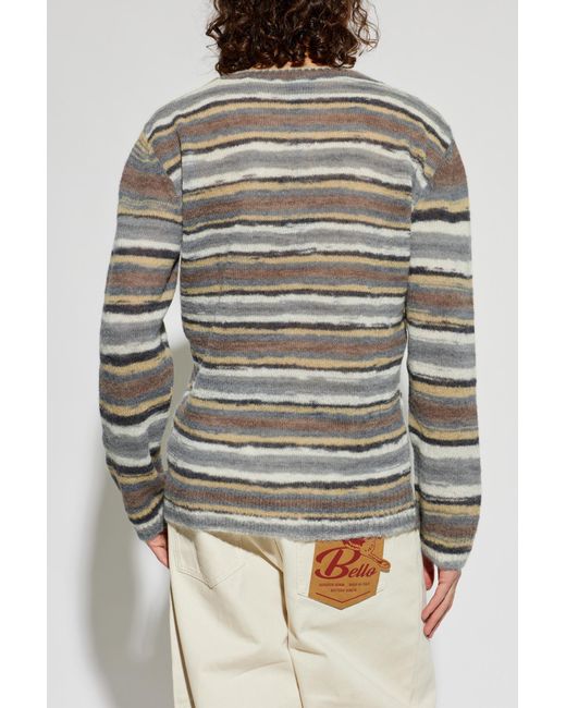 A.P.C. Natural Sweater With Striped Pattern for men