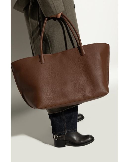 LIE STUDIO Brown Shopper Bag 'The Eva Weekend'