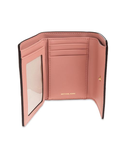 MICHAEL Michael Kors Pink Leather Wallet With Logo
