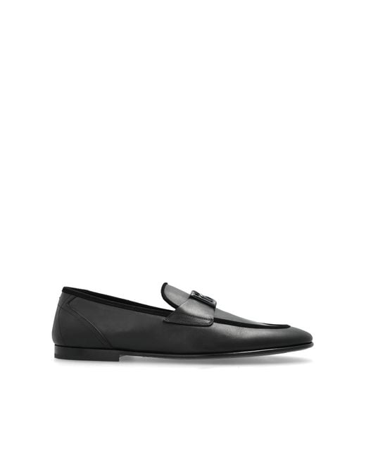 Dolce & Gabbana Black Loafers Type Shoes for men