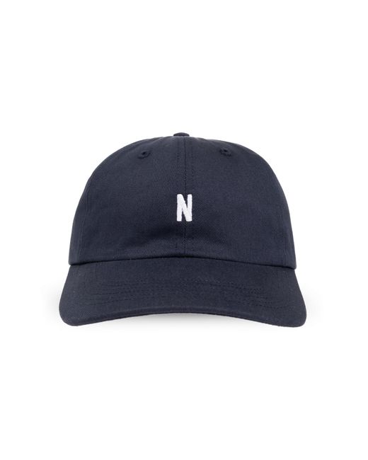 Norse Projects Blue Cap With A Visor, for men