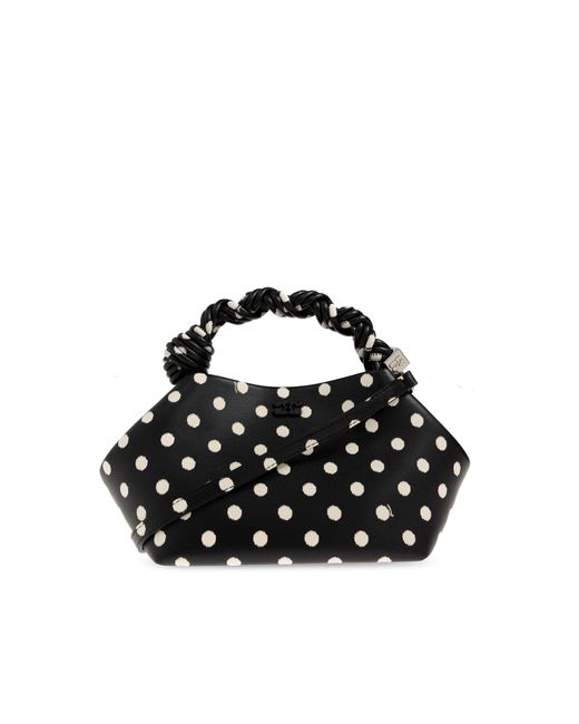Ganni Black Handbag Made Of Eco Leather
