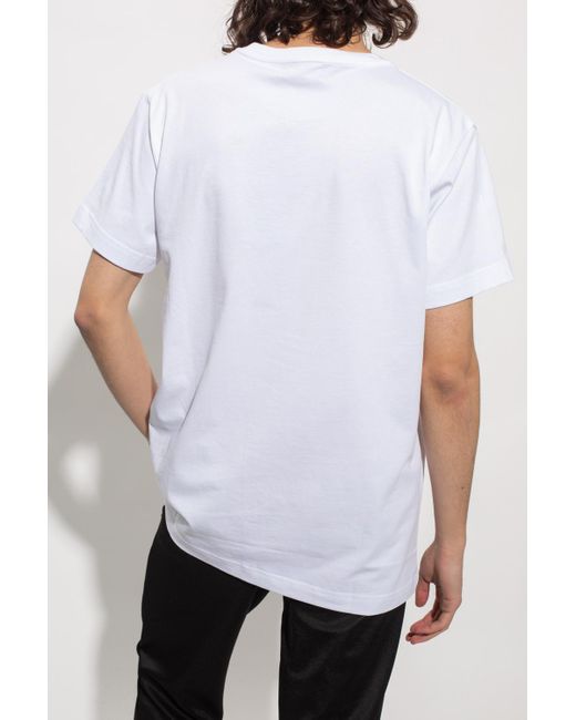Giuseppe Zanotti Cotton T-shirt With Logo in White for Men - Lyst