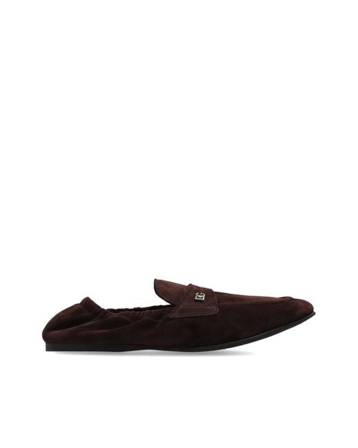 Dolce & Gabbana White Suede "Loafers" Shoes for men