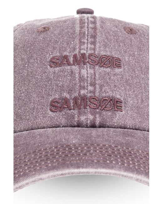Samsøe & Samsøe Purple Baseball Cap,
