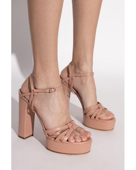 Casadei Pink Platform Sandals Geraldine Atlantis