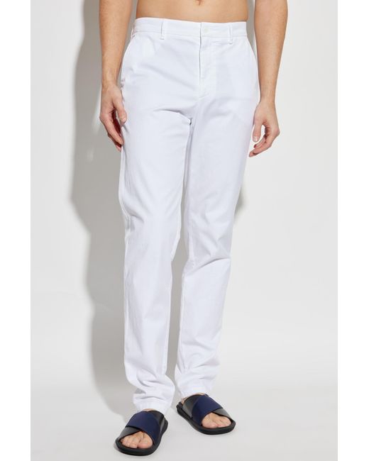 Giorgio Armani Blue Trousers With Slightly Tapered Legs for men