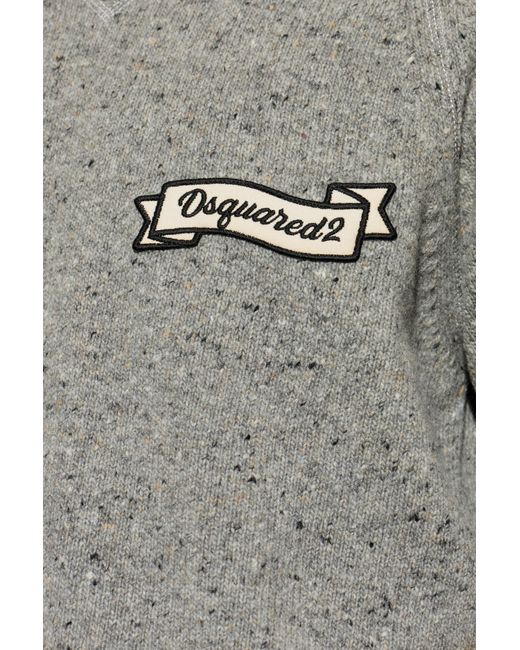 DSquared² Blue Wool Sweater for men
