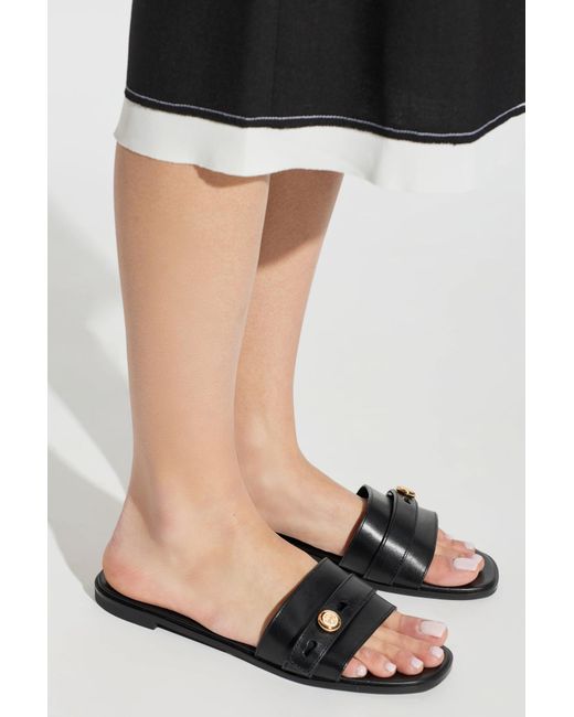 Tory Burch White 'Romy' Slides