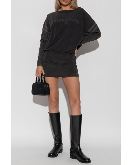 M I S B H V Black Dress With Print