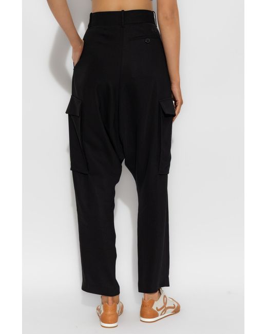 Loewe White Trousers With Pockets