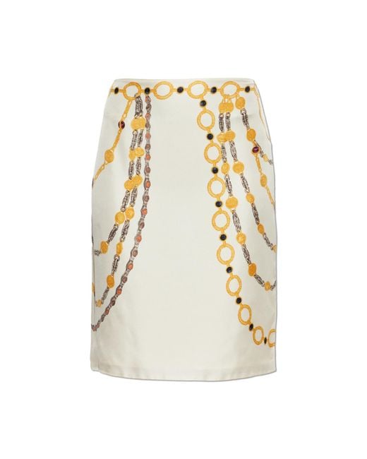 Versace Natural Silk Skirt 'The Lover'