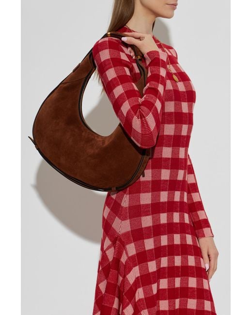 Moschino Brown Suede Bag