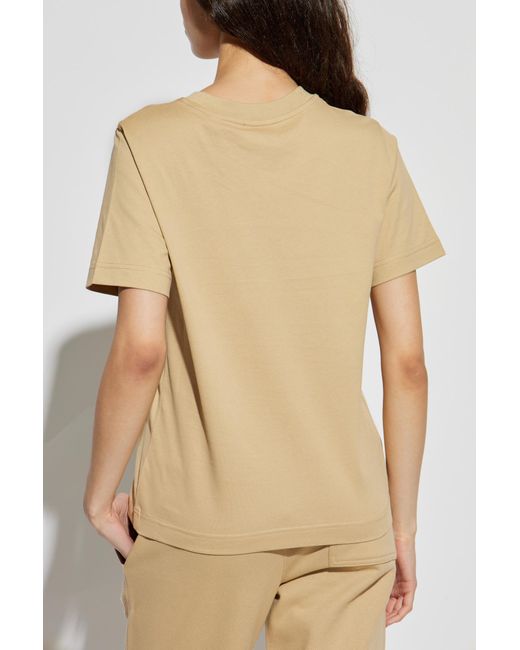 Burberry Natural T-Shirt With Logo