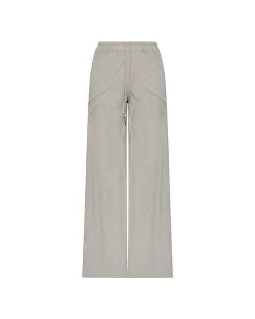 Rick Owens Gray Loose-Fit Trousers