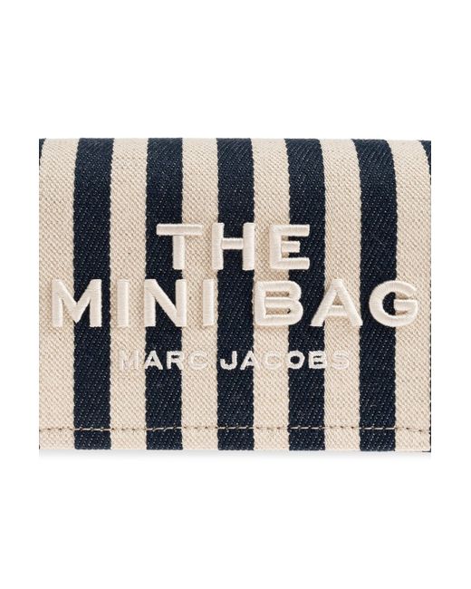 Marc Jacobs White Shoulder Bag With Striped Pattern