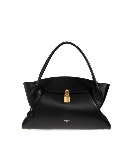 Balmain Black Pulse Medium Bag