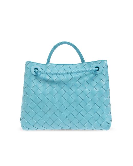 Bottega Veneta Blue ‘Andiamo Small’ Shoulder Bag