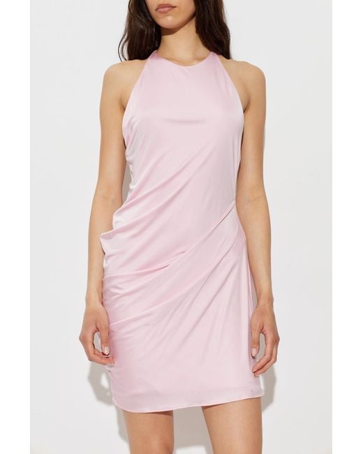 Versace Pink Backless Dress