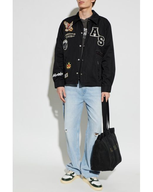 AllSaints Black "Soundman" Jacket for men