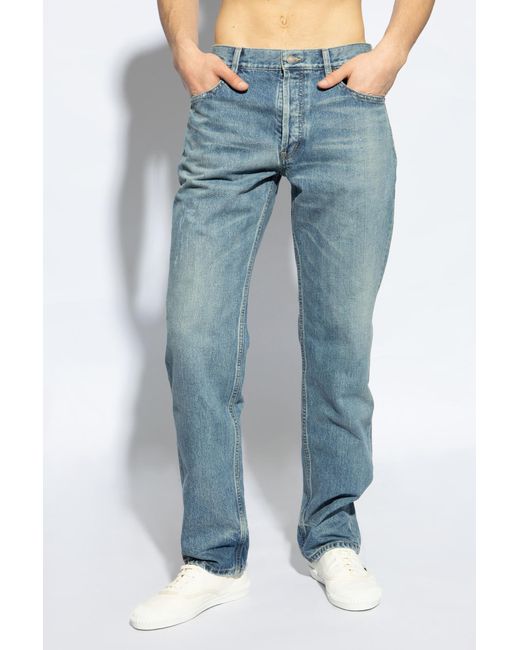 Saint Laurent Blue Jeans With Abrasions for men