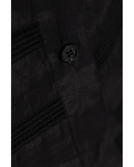 Totême  Black Toteme Shirt With Monogram